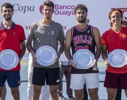 Ecuatorianos Ángel Díaz y Álvaro Guillén pierden final de dobles en el Challenger de Salinas; mientras que ucraniano Illya Marchenko gana en singles