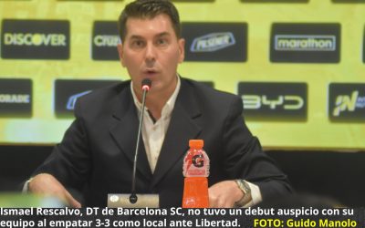 DT de Barcelona SC, Ismael Rescalvo: Hicimos todo para ganar el partido y ciertos detalles hicieron que se nos fueran dos puntos; el jugador debe tener la lectura del juego