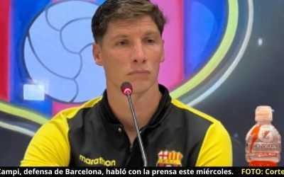 Gustavo Campi, defensa de Barcelona SC, reconoce que su adaptación ha sido poco a poco y en cada partido se ve una mejoría en el bloque posterior