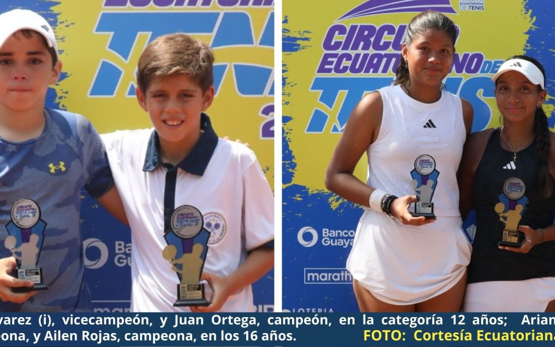 Luciana Cornejo, Juan Ortega, Ailen Rojas y Claudio Tenicela obtienen el título del III Campeonato Nacional G2 que se jugó en el Anexo del Guayaquil Tenis Club
