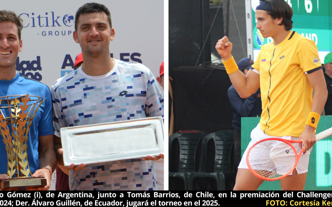 Se reactiva el Challenger Ciudad de Guayaquil y volverán finalistas del 2024 a torneo que se jugará desde el 17 de noviembre en el Anexo del Guayaquil Tenis Club