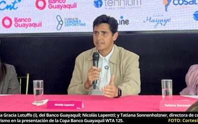Nicolás Lapentti presentó la Copa Banco Guayaquil WTA 125 que se jugará en el Quito Tenis y Golf Club desde el 1 de diciembre