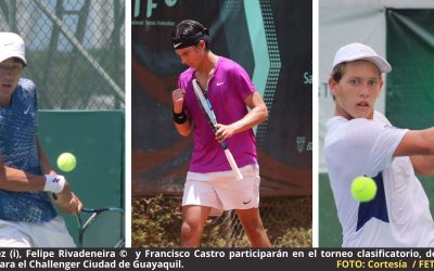 Ocho tenistas jugarán la Prequaly del Challenger Ciudad de Guayaquil, torneo que se jugará desde el 27 de octubre