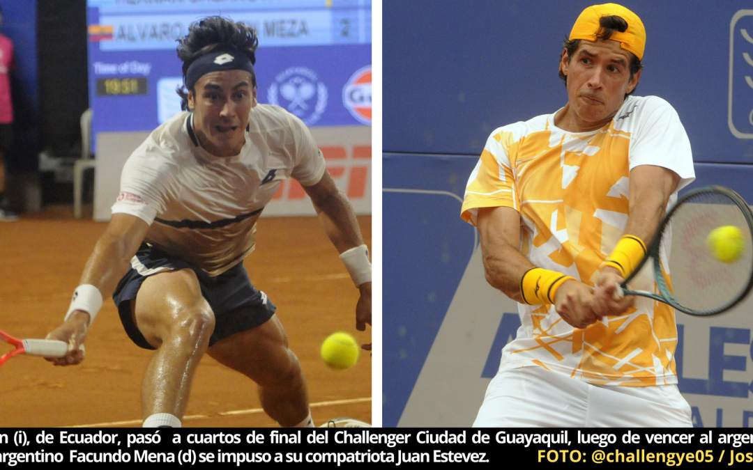 Álvaro Guillén llega a cuartos de final del Challenger Ciudad de Guayaquil luego de imponerse, por abandono, al argentino Hernán Casanova