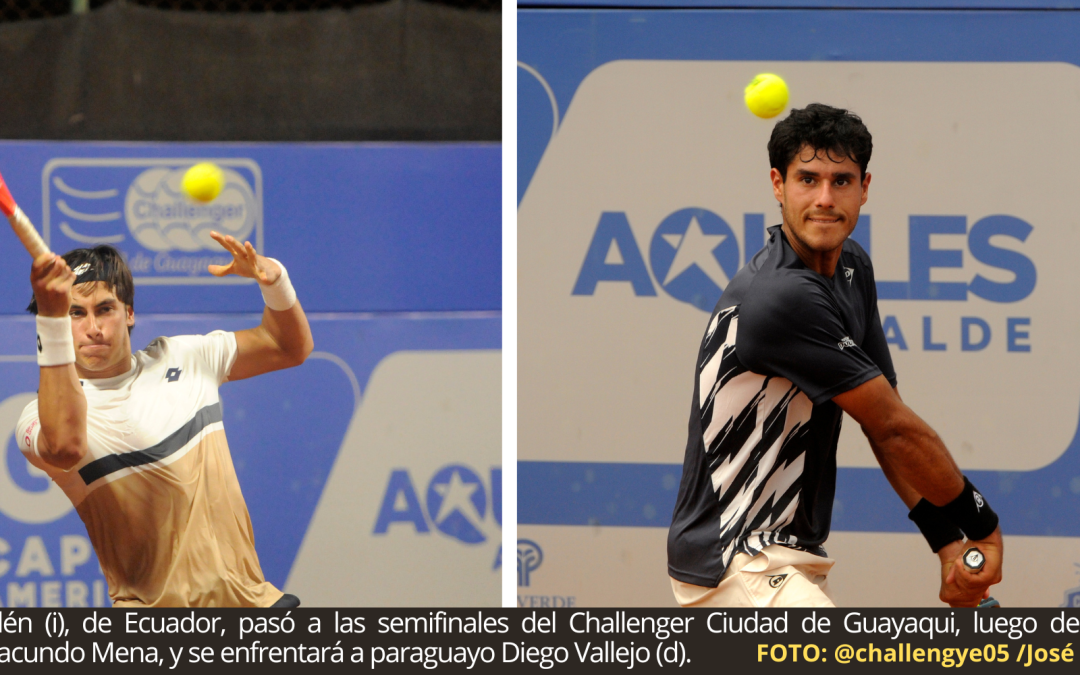 Álvaro Guillén, SEMIFINALISTA del Challenger Ciudad de Guayaquil; buscará, este sábado, su paso a la final ante el paraguayo Daniel Vallejo