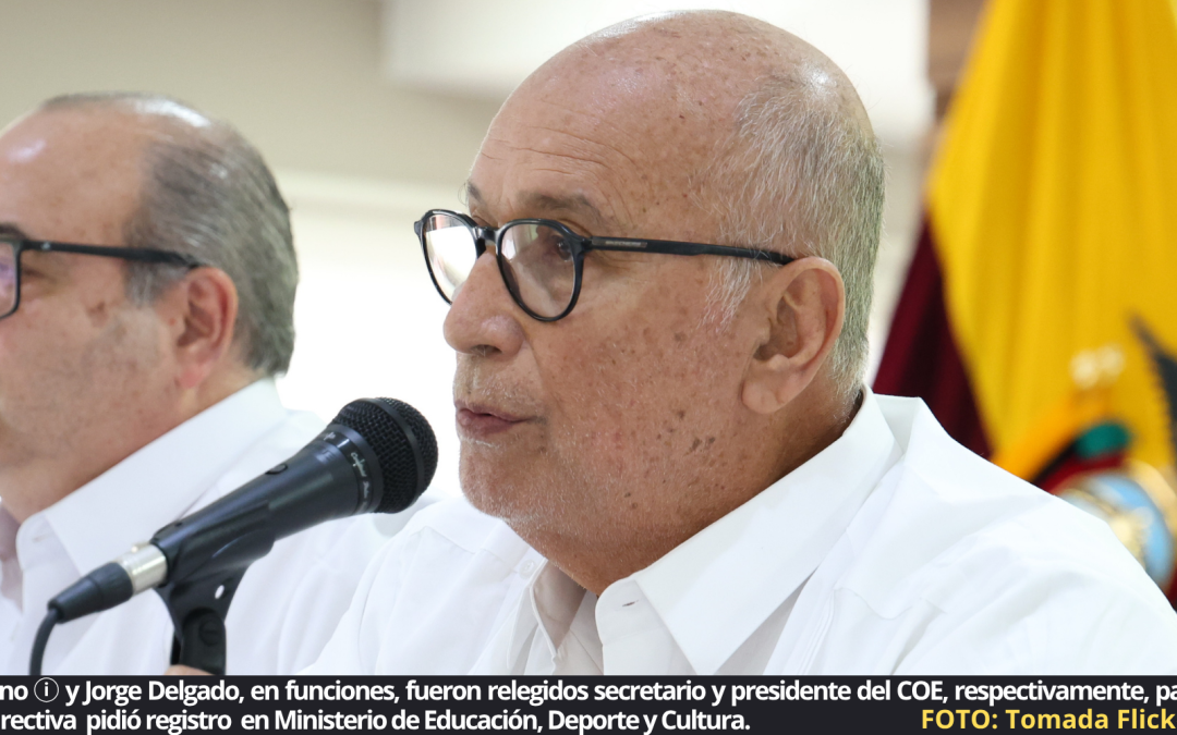 Apoyo internacional al COE ante ‘posible’ intervención estatal; viceministro del Deporte advirtió que hará respetar la Ley del Deporte y reglamento en capítulo de reelecciones