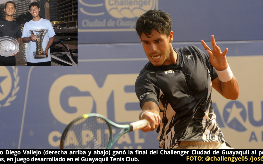 Paraguayo Daniel Vallejo logra el título del Challenger Ciudad de Guayaquil; gana la final a peruano Juan Pablo Varillas