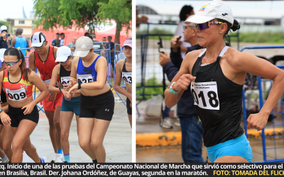 Azuayos se imponen en primer Campeonato Nacional de Marcha, realizado en Machala y que fue selectivo para Mundial por equipos de Brasil