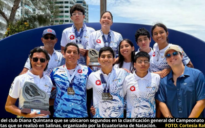 Educoach, Diana Quintana y Oro y Grana se convierten en los mejores clubes del Campeonato Nacional de Aguas Abiertas, realizado en Salinas