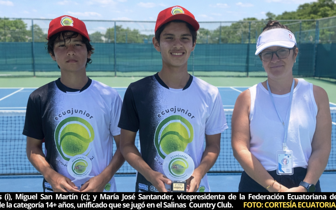 Leonardo Miranda y Miguel San Martín, en dos categorías, triunfan en la tercera etapa del semillero Ecuajunior, que se jugó en el Salinas Country Club