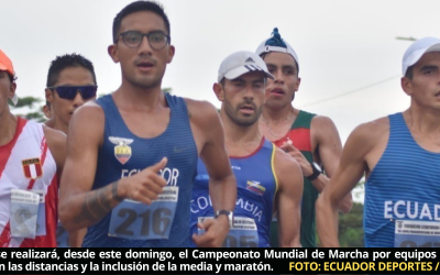 Ecuador presente en Campeonato Mundial de Marcha por equipos, que se realizará con cambios en su formato, este domingo en Brasilia