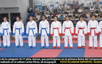 Pichincha vuelve a mostrar superioridad en el karate nacional; duplica las medallas de oro a Guayas en tres categorías juvenil e infantil