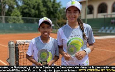 Mathías Romero y Mathías Cedeño se proclaman campeones de la IV Etapa del Circuito Ecuajunior