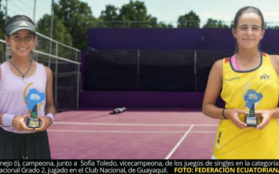 Tenistas de Guayas y Pichincha dominan el III Torneo Nacional G2, categorías 14 y 18 años, jugado en club Nacional, de Guayaquil