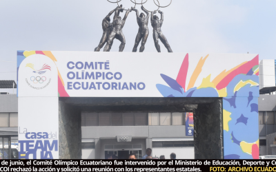 COI advierte a Ecuador de probables sanciones; remite comunicado a Ministra de Educación, Deporte y Cultura rechazando Intervención del COE y pide reunión