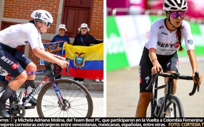 Ciclistas de Ecuador, en el Top 40 de la Vuelta a Colombia Femenina; la mejor ubicada fue Natalia Vásquez y dos corredoras más del Team Best PC