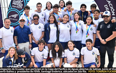 Ecuador destaca en Copa del Pacífico de Aguas Abiertas por Naciones e Interclubes, donde Educoach, Orense SC y Diana Quintana ganan oro