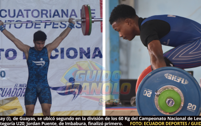 Guayas, Imbabura y Pichincha las mejores en Campeonato Nacional de Halterofilia varonil, categoría U20