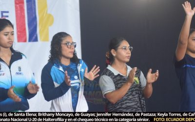 Guayas finaliza segunda en Campeonato Nacional U20 de Levantamiento de Pesas, damas, que lo gana Carchi; Tungurahua fue tercera; Pichincha, cuarta
