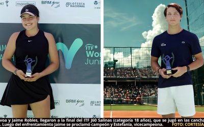 Jaime Robles y Estefanía Novoa definieron título del ITF Junior J60, que se jugó en el Salinas Country Club