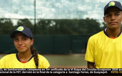 Carlos Bazán, Josué Chacón y Ailen Rojas se convierten en campeones del VI Circuito Ecuajunior