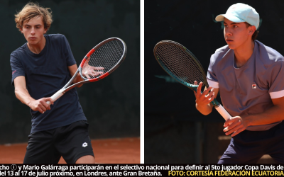 Seis jugadores participarán en selectivo para definir quinto integrante del equipo Copa Davis de Ecuador que enfrentará a Gran Bretaña, en Londres