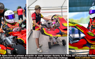 Piloto ecuatoriano Paúl Ayora debutó en suelo europeo; lo hizo durante el Campeonato Italiano ACI Karting