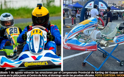 Vuelven las emociones del karting provincial; este 1 de agosto se realizan la prácticas libre para la primera válida del siguiente día