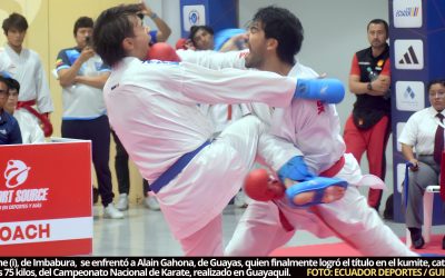 Cinco provincias destacan en el Kumite varones, durante Campeonato Nacional de Karate, realizado en coliseo José Desimavilla, en tres categorías
