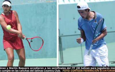 Tres ecuatorianos acceden a semifinales del ITF Junior J30 Salinas y este viernes se jugarán las finales en dobles