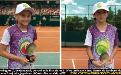 Alejandra Domínguez, Sergio Zambrano y Santiago Farías son los campeones de la VII etapa del Ecuajunior