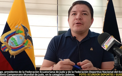 Guayaquil acoge Mundial de Judo, categoría cadetes, y cerca de 680 deportistas estará en acción; según detalla Israel Verdugo, presidente de la FEJ