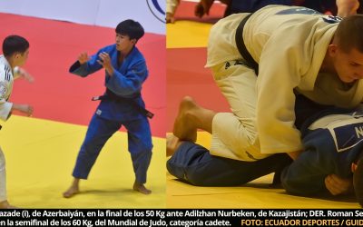 Mundial de Judo, categoría cadetes: Cinco países destacan en combates de varones; Ecuador, ocupó un séptimo lugar