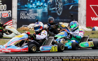 Byron Serpa, Juan Diego Peña y Martín Serrano entre los pilotos que destacaron en el inicio del Campeonato Provincial de Karting en Guayas