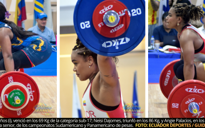 Damas de Ecuador se ubican primeras en suma de campeonatos Sudamericano y Panamericano de Pesas; las escoltaron sus similares de Venezuela y Brasil