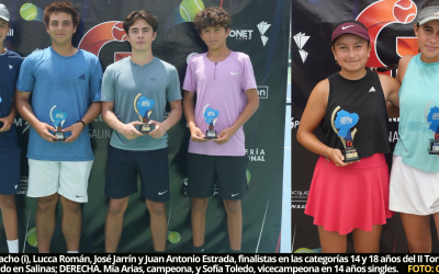 Pichincha y Guayas dominan las categorías 14 y 18 años, en   singles, del II Campeonato Nacional de Tenis G1, realizado en Salinas