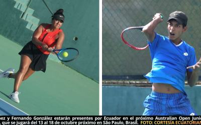 Tres ecuatorianos estarán presentes en el clasificatorio al Australian Open Junior, según detalló la COSAT
